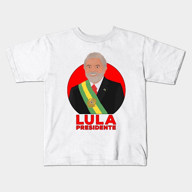 LULA President Kids T-Shirt by DiegoCarvalho